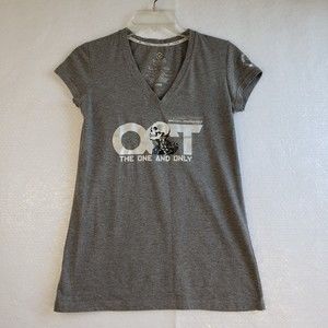 Virus Eco Thread  Womens Premium Custom Shirt Size M Gray with White Lettering